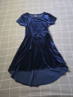 Vtg 90s TMG Velour Baby Doll Dress